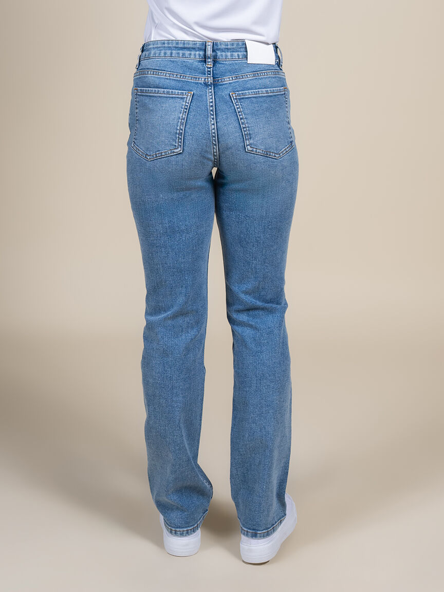 32&rdquo; Rise Denim Jeans  Image 2